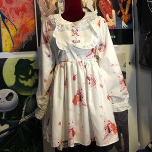 SOLD Kawaii Lolita dress Alice in wonderland rabbi